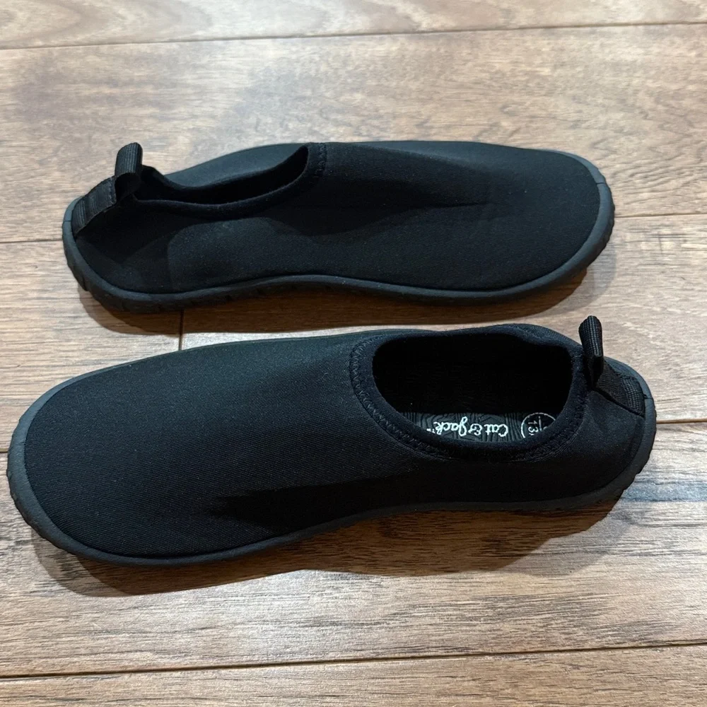 Cat & Jack Kids Girls Grover Black Slip On Water Shoes - Size S (13/1)